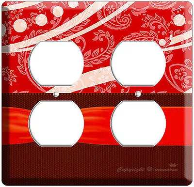 4 Hole Red Outlet Cover Plate For Mickey Mouse & Minnie Kissing Theam Room Decor • $21.99