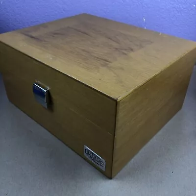 Olympus Tokyo Microscope Parts Accessories Wood Box Case • $45