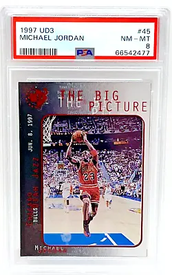 1997 Upper Deck UD3 Card #45 Michael Jordan The Big Picture NM-MT PSA 8 66542477 • $19.99