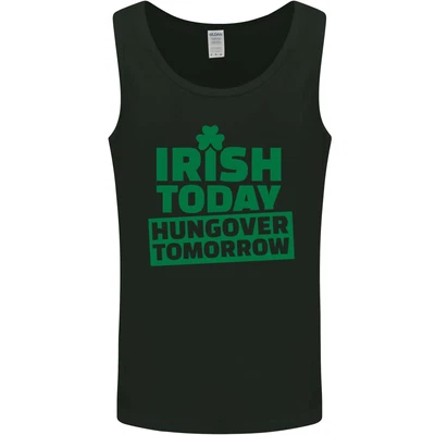 $14.79 • Buy Irish Hungover Tomorrow St Patricks Day Mens Vest Tank Top
