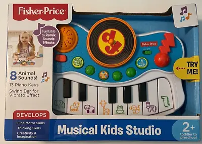 FISHER PRICE Musical Kids Studio Ages 2+ Animal Sounds & Music Creative NEW • $50.57