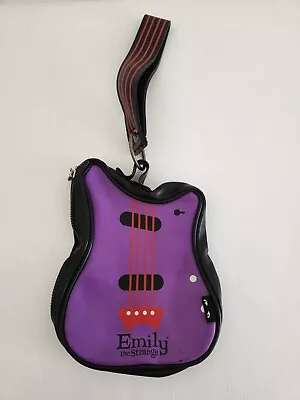 Emily The Strange Vintage Purple Guitar Shaped Handbag Y2K 1990s 2000s • $85