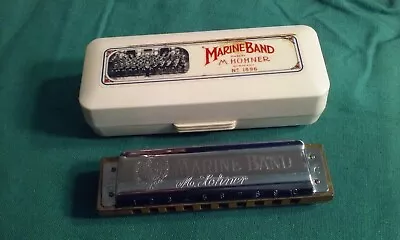 Hohner Marine Band Harmonica A440 Made In Germany No. 1896/20 C In Plastic Case • $15