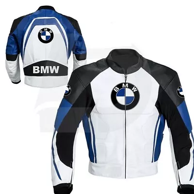 BMW Motorcycle Leather Jacket-Motorbike Leather Riding Jacket • $219.95