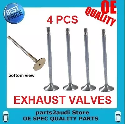 VW AUDI Engine Exhaust  Valve SET OF 4 GOLF JETTA PASSAT. 058109611E • $27