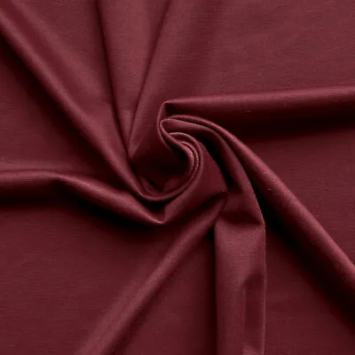 £5.75 • Buy Ponte Roma Fabric  - Stretchy - Plain - Black, Maroon, Royal Blue, Purple