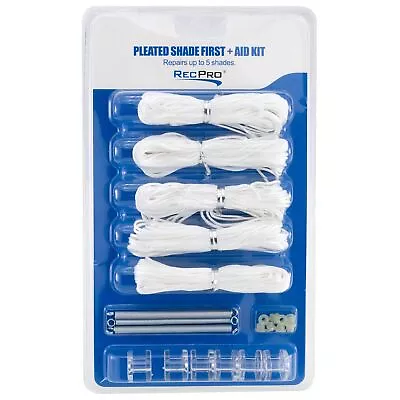 RV Pleated Shade Repair Kit | Day Night Window Shade Restringing Kit (White) • $26.69