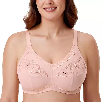 DELIMIRA Women's Mastectomy Pockets Wireless Post Surgery Plus Size Sleep Bra • $27.71