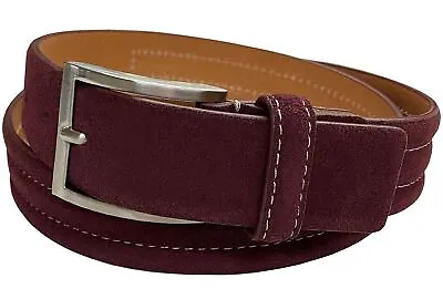 Men's Golf Genuine Suede Casual Dress Leather Belt 1-3/8  (35mm) Wide • $32.95