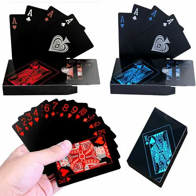 £3.50 • Buy Playing Cards Waterproof Poker Black Diamond Professional Party Games Magic Uk