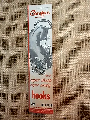 Old Compac Maruto Hooks Fishing Tackle NOS Old General Store #1 • $10