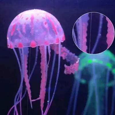 $1.98 • Buy Floating Jelly Fish Glowing Effect Aquarium Tank Ornament Fish Safe B4Q7