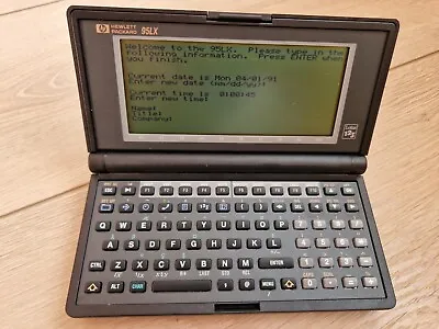 Hp 95lx Palmtop Pc Vintage Handheld Computer Excellent Condition Used In Box • £149.99