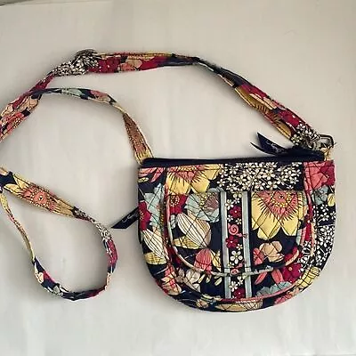 Vera Bradley Lizzy Quilted Mini Crossbody Bag Floral Happy Snails Pattern • $9