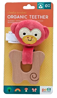 Babys - Organic Teether - Cheeky Monkey - 0+ - Brand New • £6.99