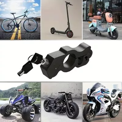 Motorcycle Handlebar Lock Anti-Theft Grip Throttle Security Bike Scooter Cycle • $12.99