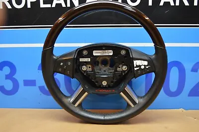 06-08 W164 Mercedes Ml63 Ml500 Amg Sport Steering Wheel Black With Wood Grain • $233.10