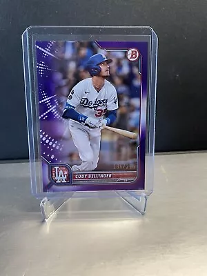 2022 Bowman Cody Bellinger #57 Dodgers Purple Paper /250  • £3