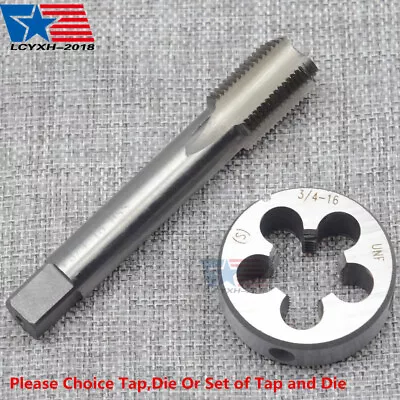 NEW 3/4'' - 16 UNEF HSS Thread Tap Die Tap & Die Set Right Hand USA • $14.99