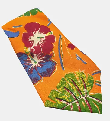Polo Ralph Lauren Mens Tie Necktie Linen Multicolor Floral 58 Long  3.75 Wide • $19.99