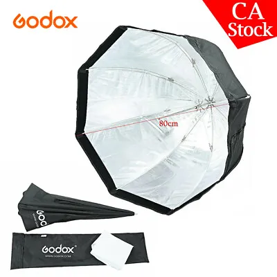 US Godox 32  80cm Octagon Umbrella Softbox Studio Video Camera Flash Speedlite • $32.89