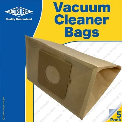 5 X TESCO 1600w Vacuum Cleaner Bags Fits: VC108  VCBD1411 VCBD1611 • £6.77
