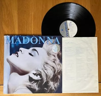 MADONNA : TRUE BLUE Vinyl LP + LYRIC INNER      Best • £2.99