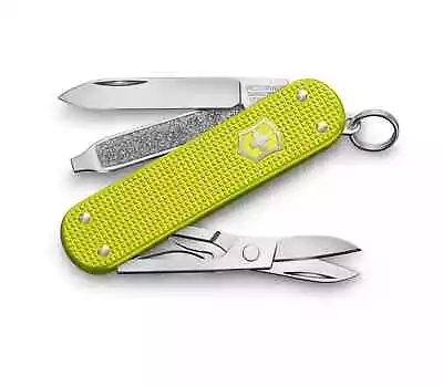 Victorinox SAK Classic SD Alox Limited Edition 2023 Electric Yellow 0.6221.L23 • $44