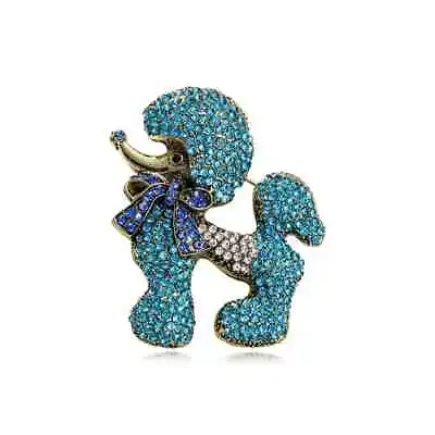 New Luxury Rhinestone Exquisite Fashionable Poodle Brooch Pin Medieval Pin  • $6.09