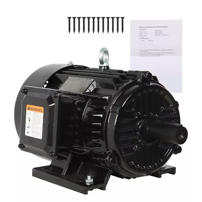 5HP 3 Phase Electric Motor 1800 RPM 184T Frame TEFC 230/460 Volt Severe Duty New • $442.99