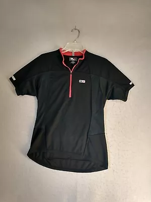 RLX Polo Sport Mens Shirt Medium Black 1/4 Zip Short Sleeve Cycling Jersey • $29.95