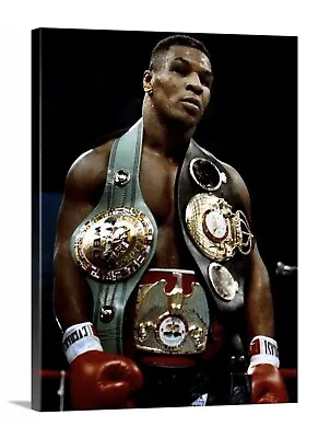 Mike Tyson Canvas 18x24 Print Picture Wall Fine Art Police Boxing Gym Ring Champ • $58.99