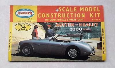 1/32 Scale Aurora Austin Healey 3000 Plastic Model Car Kit - KIT HEADER ONLY • £2.40
