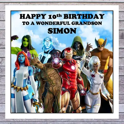 * GAMER FORTNITE BIRTHDAY CARDS Personalised Any Name Age Relation Occasion • £3