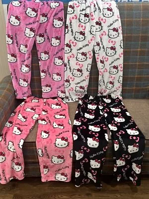 Hello Kitty Plush Sleepwear Pants Casual Wear Pants Y2K Vibes Home Fur • $31.89