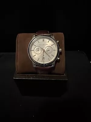 Michael Kors Men’s Watch Brown Leather Strap Needs Batteries • $25