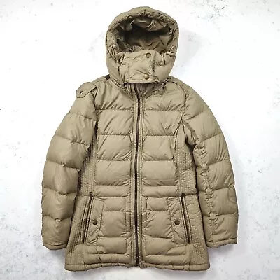 £140 • Buy Burberry Brit Nova Check Down Puffer Jacket Brown Women's Medium