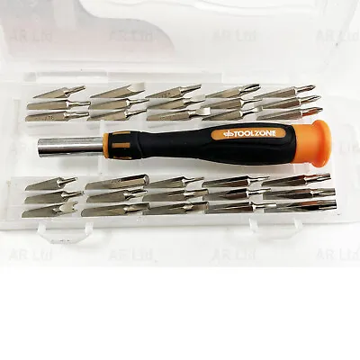 Precision Screwdriver Set Phillips Torx Star Slotted Hex Key Security Bits 31pc • £4.95