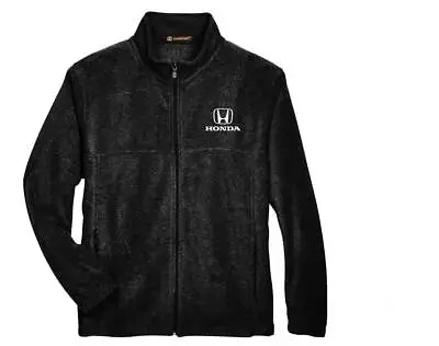 Honda Black Full Zip Fleece Jacket • $55