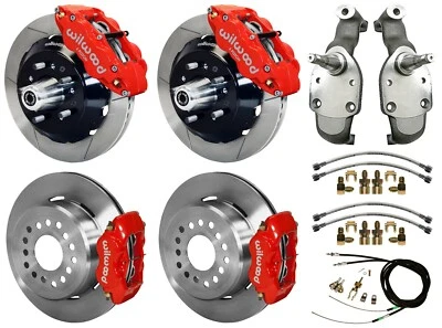 $3459.99 • Buy Wilwood Disc Brakes,13  Front & 12  Rear,2  Drop Spindles,65-70 Impala,red