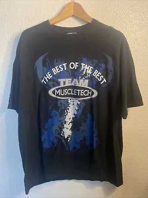 The Best Of The Best Team MuscleTech T-Shirt Short Sleeve Black Size XL • $9.75