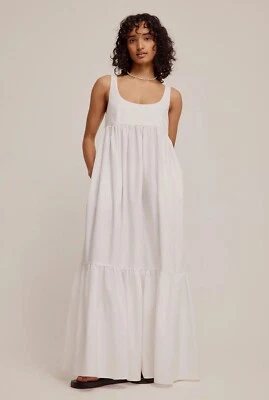 $80 • Buy VENROY Cotton Tiered Maxi Dress S