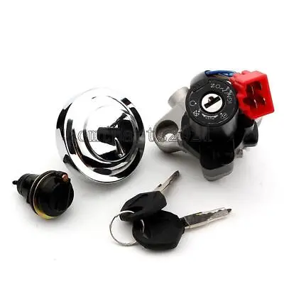 $54.46 • Buy Ignition Switch Fuel Gas Cap Set Fit For Yamaha V Star 1100 XVS1100A Classic