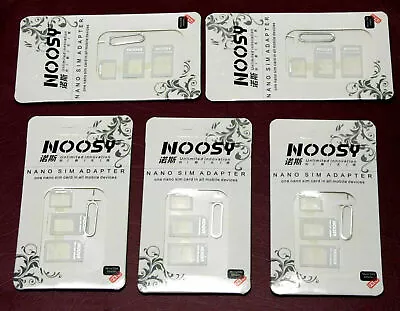 1 PCS Noosy SIM Card Adapter Nano Micro Standard Converter Kit SIM Tray Mot-2617 • $0.01