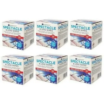 £11.49 • Buy 312 X Spectacle Lens Cleaning Glasses Wipes Quick Gentle Smear Free Deep Cleaner