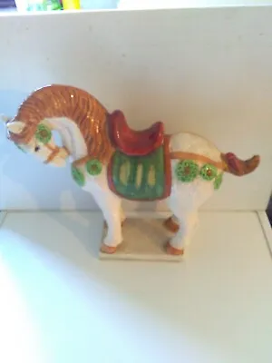 £49.99 • Buy Large Vintage Chinese Tang Dynasty Style Glazed Horse 