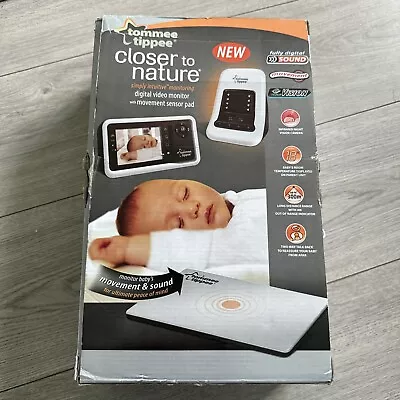 Tommee Tippee Closer To Nature Digital Video Movement And Sound Baby Monitor • £59.99