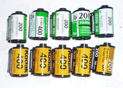 $9.95 • Buy Empty Kodak / Fuji 35 Mm Film Canisters/cartridges, 10 With Leaders