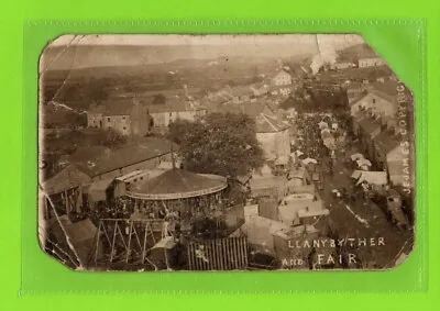 Fairground Wales Llanbyther Caernarvonshire South Wales. Early 1900s RPPC Ref408 • £39.95