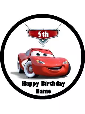 £10.06 • Buy LIGHTNING McQUEEN Cake Toppers 19cm Edible Icing Birthday Decoration #1
